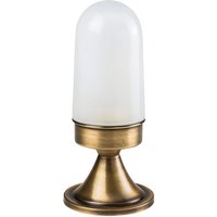 Dekorative Gartenleuchte Messing Glas H:28cm außen von Lido Light Fixture Man. LTD