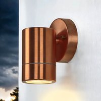 Down Strahler Wand außen in Kupfer aus Messing IP54 von Lido Light Fixture Man. LTD