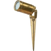 Gartenleuchte Erdspieß Echt-Messing IP64 verstellbar von Lido Light Fixture Man. LTD