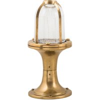 Gartenleuchte Messing Riffelglas H:25cm Premium von Lido Light Fixture Man. LTD