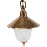 Hängelampe ANDROS Messing Glas Rustikal wetterfest von Lido Light Fixture Man. LTD