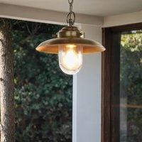 Hängelampe Außenbereich Messing IP54 Maritim von Lido Light Fixture Man. LTD