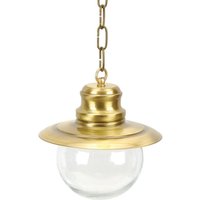 Hängelampe Messing Glas außen Maritim robust PELLA von Lido Light Fixture Man. LTD