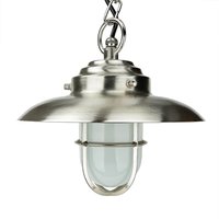 Hängeleuchte Außen Nickel Maritim IP54 Echt-Messing von Lido Light Fixture Man. LTD
