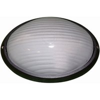 Maritime Außenlampe Schwarz Weiß IP44 B:22cm Bullauge von Lido