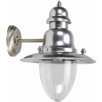 Maritime Wandleuchte außen IP43 in Nickel matt E27 von Lido Light Fixture Man. LTD