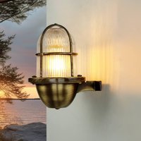 Messing Außenleuchte Antik Gitter Schirm SANTORIN von Lido