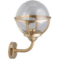 Messing Außenwandleuchte IP43 Vintage ALONNISOS von Lido Light Fixture Man. LTD