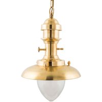 Messing Hängelampe außen IP43 Maritim Terrasse von Lido Light Fixture Man. LTD