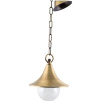 Messing Pendelleuchte rund Ø21cm Außenbereich von Lido Light Fixture Man. LTD