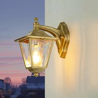 Messing Wandlampe IP43 Rustikal Terrasse LEROS von Lido Light Fixture Man. LTD