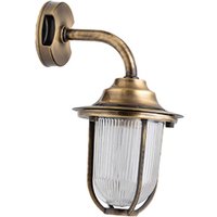 Messing Wandlampe IP64 Maritim Hof THISSEAS von Lido Light Fixture Man. LTD