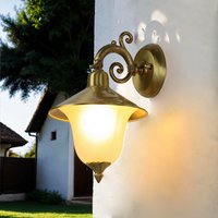 Messing Wandlampe Rustikal elegant H:28cm ANDROS von Lido Light Fixture Man. LTD