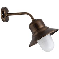 Messing Wandleuchte IP23 Maritim Hof Haus SAMOS von Lido Light Fixture Man. LTD