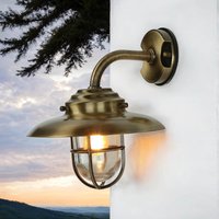 Messing Wandleuchte Maritim Außenwand wetterfest von Lido Light Fixture Man. LTD
