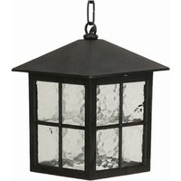 Rustikale Außenlampe Schwarz IP43 regengeschützt von Lido