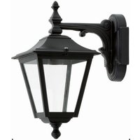 Rustikale Wandlaterne GENEVIEVE Schwarz IP44 von Lido Light Fixture Man. LTD