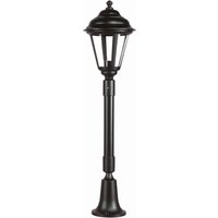 Rustikale Wegeleuchte ELEANOR 79 cm IP44 Schwarz E27 von Lido