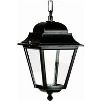 Schwarze Pendelleuchte außen IP44 Rustikal E27 Aluminium von Lido Light Fixture Man. LTD