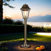 Standleuchte Messing H:74cm außen Antik Garten von Lido Light Fixture Man. LTD