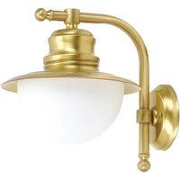 Wandlampe Außen Messing Glas Maritim Balkon Hof von Lido