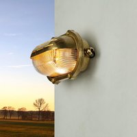Wandlampe Außen Messing Maritim oval IP64 Haus Tür von Lido