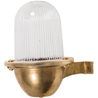 Wandlampe Außen Messing Riffelglas IP64 Maritim von Lido Light Fixture Man. LTD