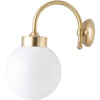 Wandlampe Außen Weiß Echt-Messing IP43 Haus Balkon Wandlampe Außen Weiß Echt-Messing IP43 Haus Balkon von Lido