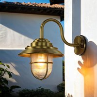 Wandlampe BOLOS Messing IP64 Maritime Laterne von Lido Light Fixture Man. LTD