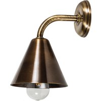 Wandlampe Treppe Wohnzimmer Messing E27 in Antik von Lido Light Fixture Man. LTD