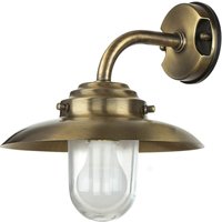 Wandleuchte Außen Hof Terrasse Messing Maritim IP64 von Lido