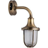 Wandleuchte Außen Hof Terrasse Messing THISSEAS von Lido Light Fixture Man. LTD