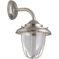 Wandleuchte Außen Laterne Echt-Messing Glas von Lido Light Fixture Man. LTD
