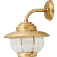 Wandleuchte Außen Messing Glas H:29cm Hof Haus von Lido Light Fixture Man. LTD