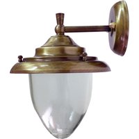 Wandleuchte Außen Messing Glas Hof Haus Maritim von Lido Light Fixture Man. LTD