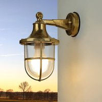 Wandleuchte Außen Messing Haustür Maritim IP64 von Lido Light Fixture Man. LTD