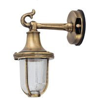 Wandleuchte Außen Messing Maritim IP64 Haus Draußen von Lido