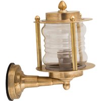 Wandleuchte Außen Messing Maritim IP64 Hof Terrasse von Lido