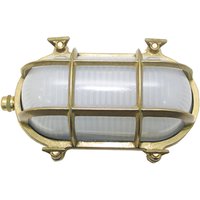 Wandleuchte Außen Messing oval IP64 Maritimer Stil von Lido