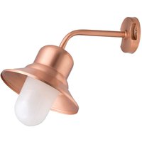 Wandleuchte Außen in Kupfer Echt-Messing Glas SAMOS von Lido Light Fixture Man. LTD