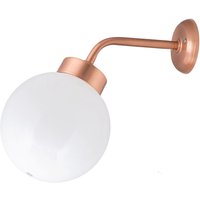 Wandleuchte Kugel Außen in Kupfer aus Messing IP43 von Lido