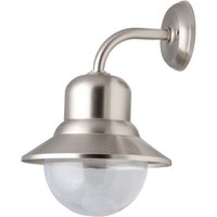 Wandleuchte Nickel Echt-Messing Haus Hof Balkon von Lido Light Fixture Man. LTD