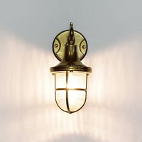 Wandleuchte SANTORIN aus Echt Messing für Außen von Lido Light Fixture Man. LTD