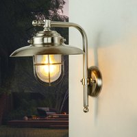 Wandleuchte aus Messing IP43 Maritim in Nickel von Lido Light Fixture Man. LTD
