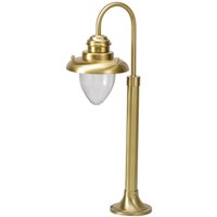 Wegbeleuchtung Garten Messing Glas H:62cm MARIOS von Lido Light Fixture Man. LTD