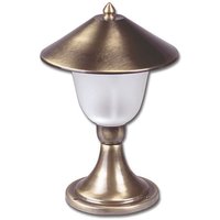 Wegeleuchte Garten Messing Glas H:29cm außen ANDROS von Lido Light Fixture Man. LTD