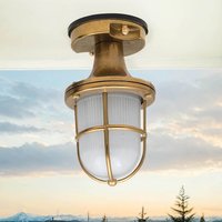 Wetterfeste Deckenleuchte SANTORIN Messing außen von Lido Light Fixture Man. LTD