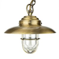 Wetterfeste Hängelampe KAVALA Messing Maritim IP54 von Lido Light Fixture Man. LTD