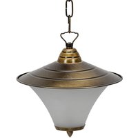 Wetterfeste Pendelleuchte Messing Glas Rustikal von Lido Light Fixture Man. LTD