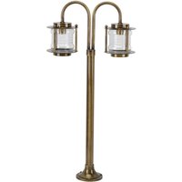 Wetterfeste Stehlampe MYKO Messing H:85cm Garten Weg von Lido Light Fixture Man. LTD